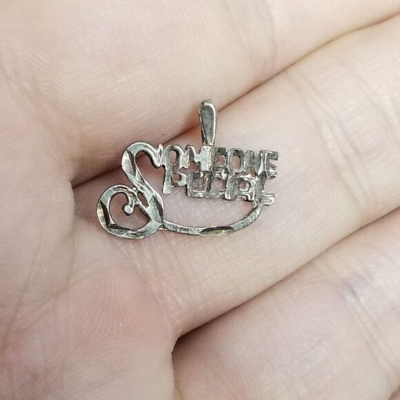 Vintage Sterling Silver Someone Special Pendant Charm, Small, Estate - Picture 4 of 6